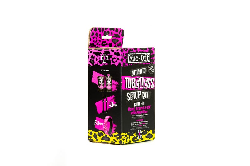Muc Off Muc-Off Ultimate Tubeless Setup Kit, Road/Gravel/CX 60mm - Tubeless Conversion Kit for Bikes - Includes Tubeless Tire Sealant and Tubeless Valve Stems - Image 3